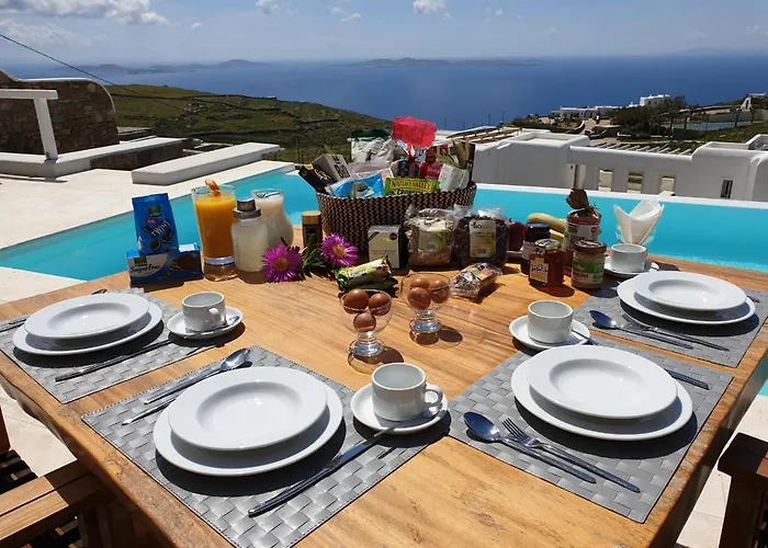 Apollo-private Pool-amazing View Mykonos Town