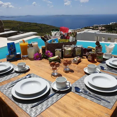 Apollo-private Pool-amazing View Mykonos Town
